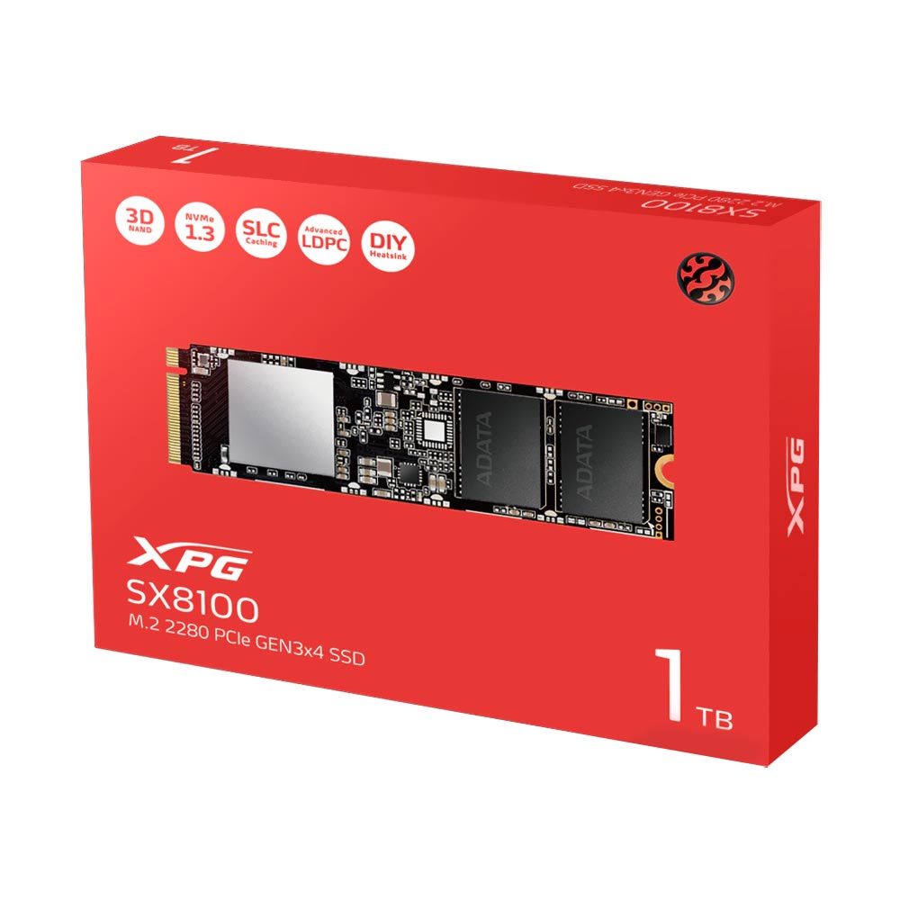 SSD ADATA M.2 1TB XPG SX8100 NVMe - ASX8100NP-1TT-C