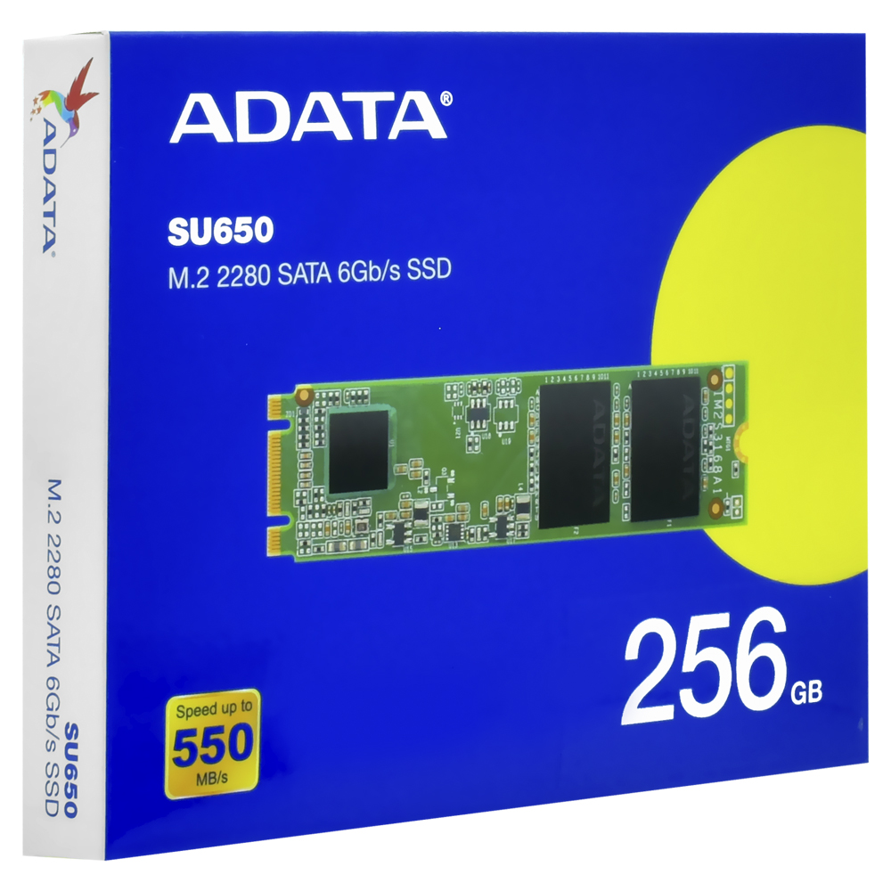 SSD ADATA M.2 256GB SU650 Ultimate SATA 3 - ASU650NS38-256GT-C