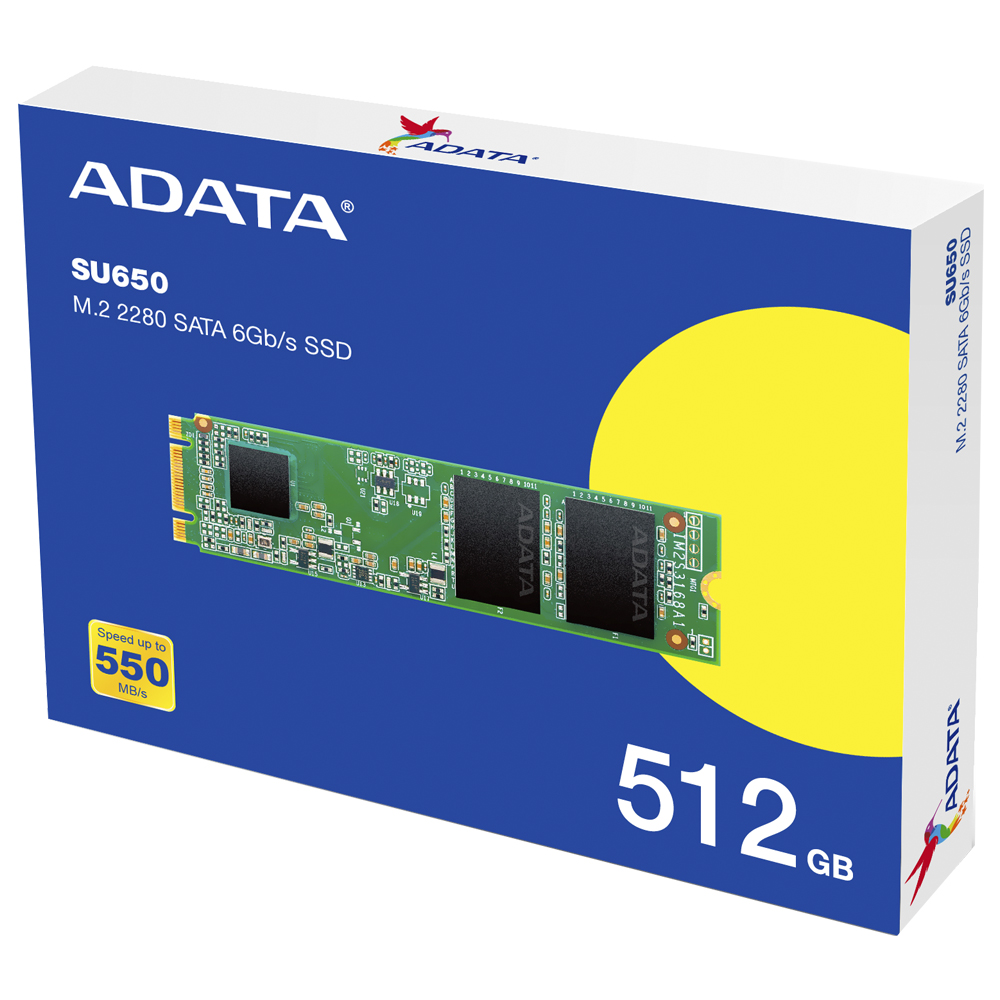 SSD ADATA M.2 512GB SU650 Ultimate SATA 3 - ASU650NS38-512GT-C