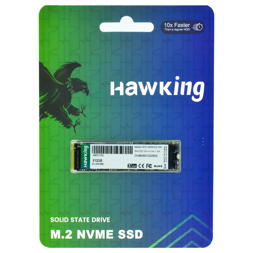 SSD Hawking M.2 512GB NVMe - HSTV-M2N3V512W