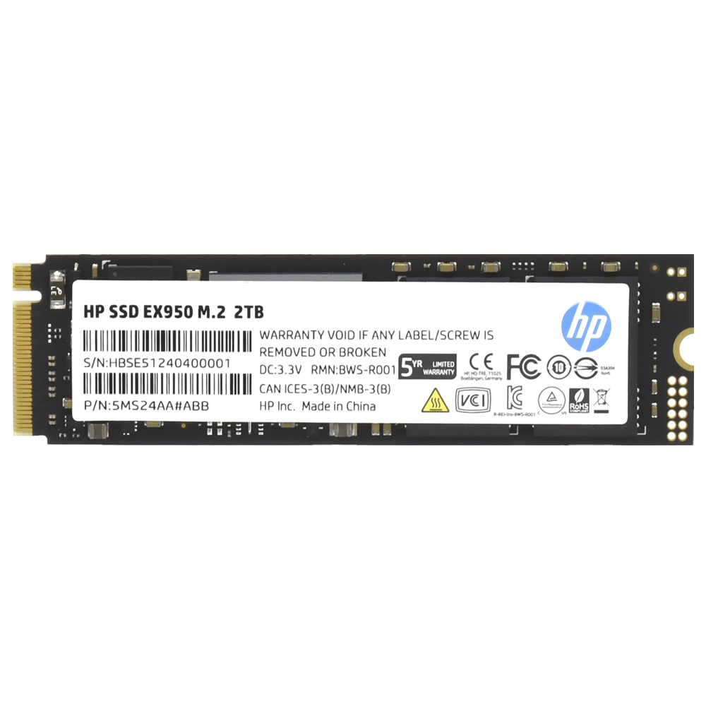 SSD HP M.2 2TB EX950 NVMe - 5MS24AA#ABC
