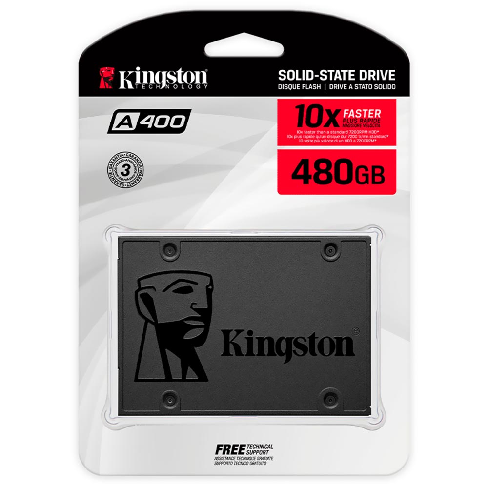 SSD Kingston 480GB 2.5" SATA 3 - SA400S37/480G