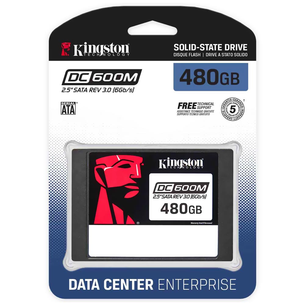 SSD Kingston 480GB DC600M 2.5" SATA 3 - SEDC600M/480G (Server)