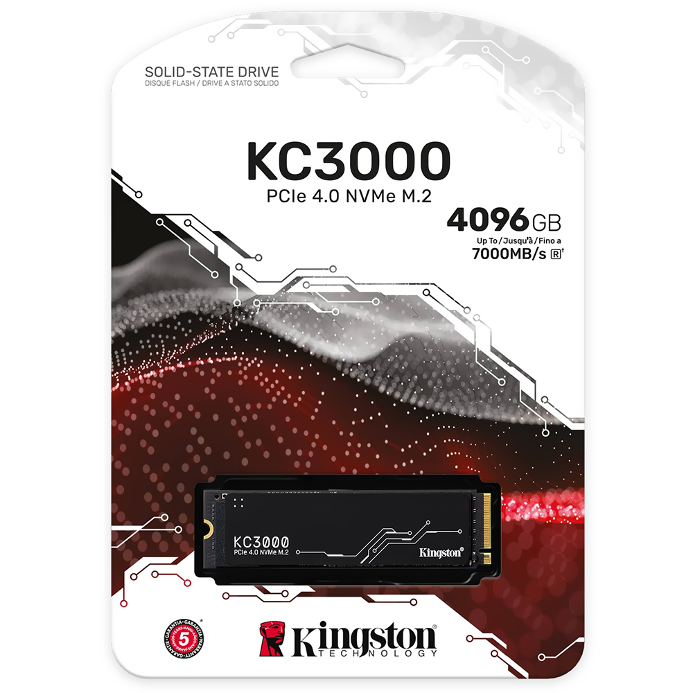 SSD Kingston M.2 4TB KC3000 NVMe - SKC3000D/4096G