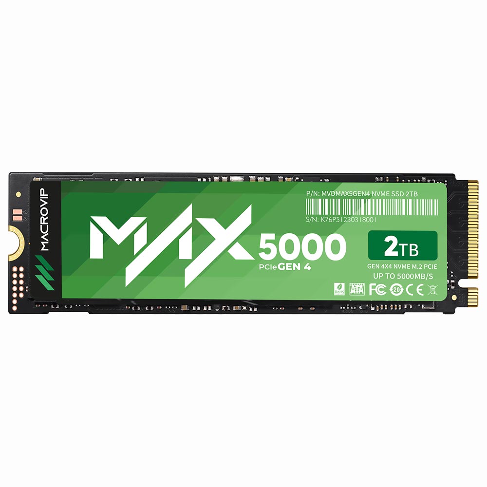 SSD Macrovip M.2 2TB MAX5000 NVMe - MVDMAX5/2TB