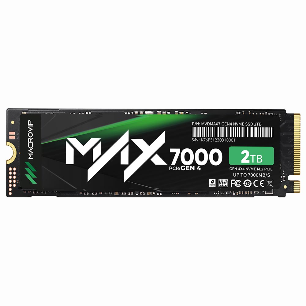 SSD Macrovip M.2 2TB MAX7000 NVMe - MVDMAX7/2TB