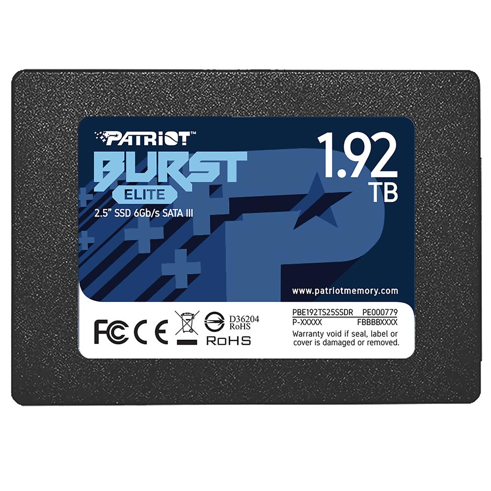 SSD Patriot 1.92TB Burst Elite 2.5" SATA 3 -  PBE192TS25SSDR