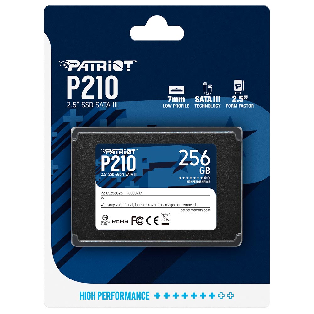 SSD Patriot 256GB P210 2.5" SATA 3 - P210S256G25