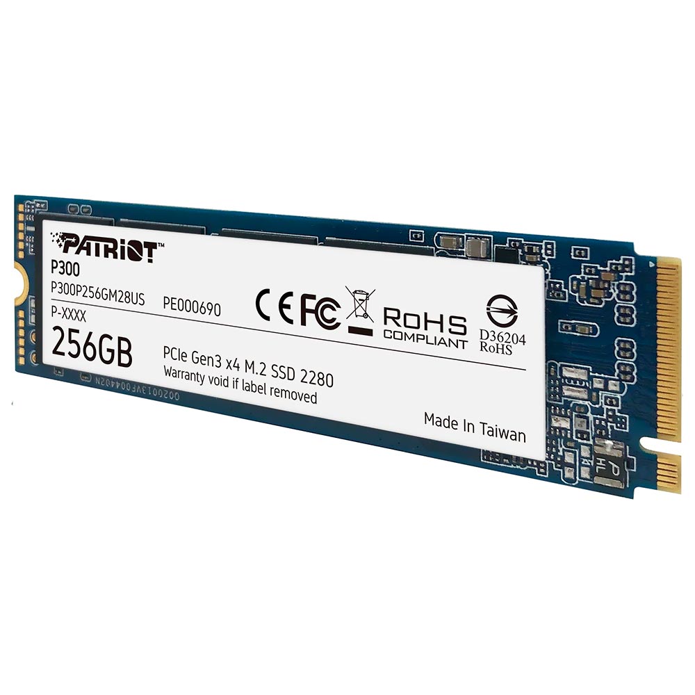 SSD Patriot M.2 256GB P300 NVMe - P300P256GM28