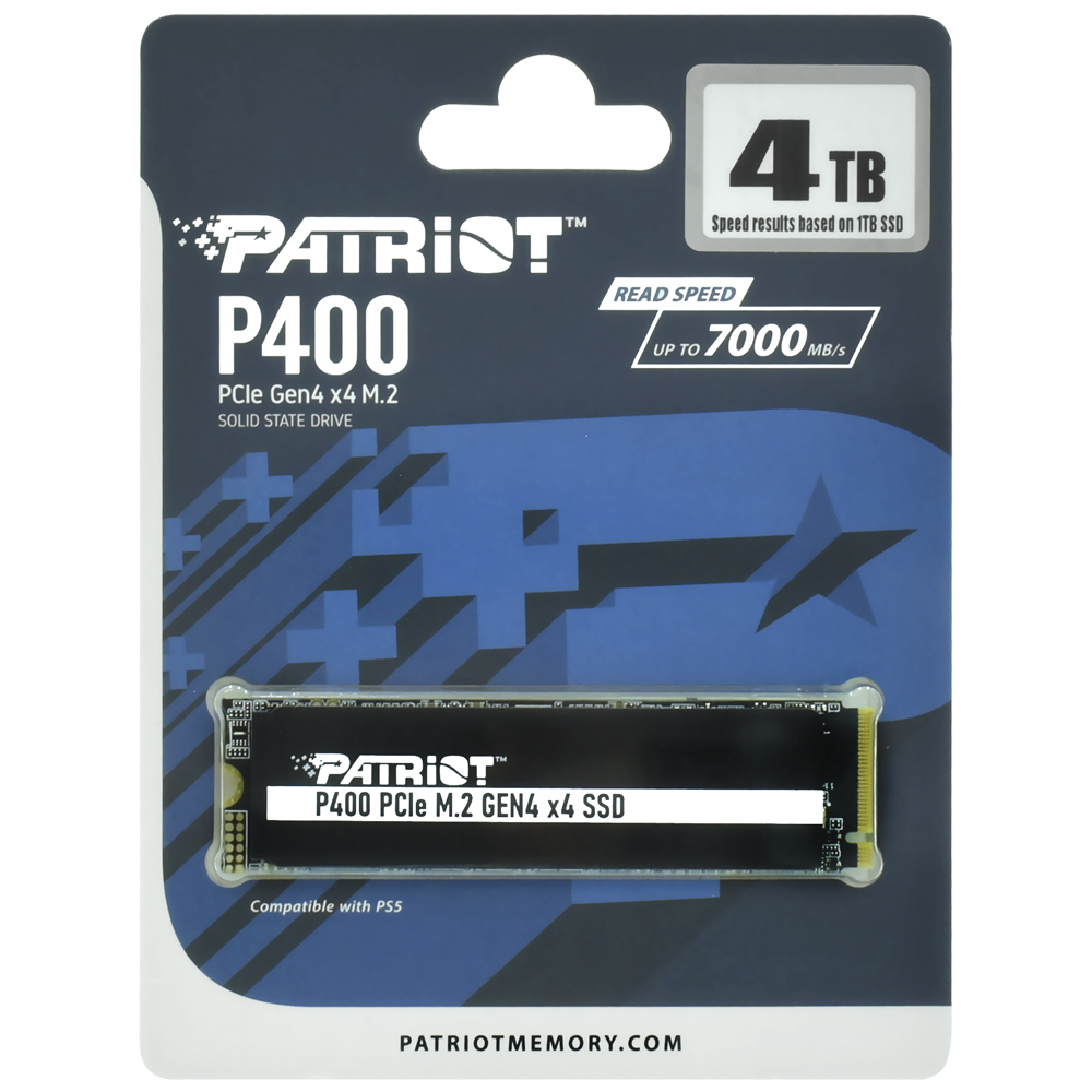 SSD Patriot M.2 4TB P400 NVMe - P400P4TBM28H