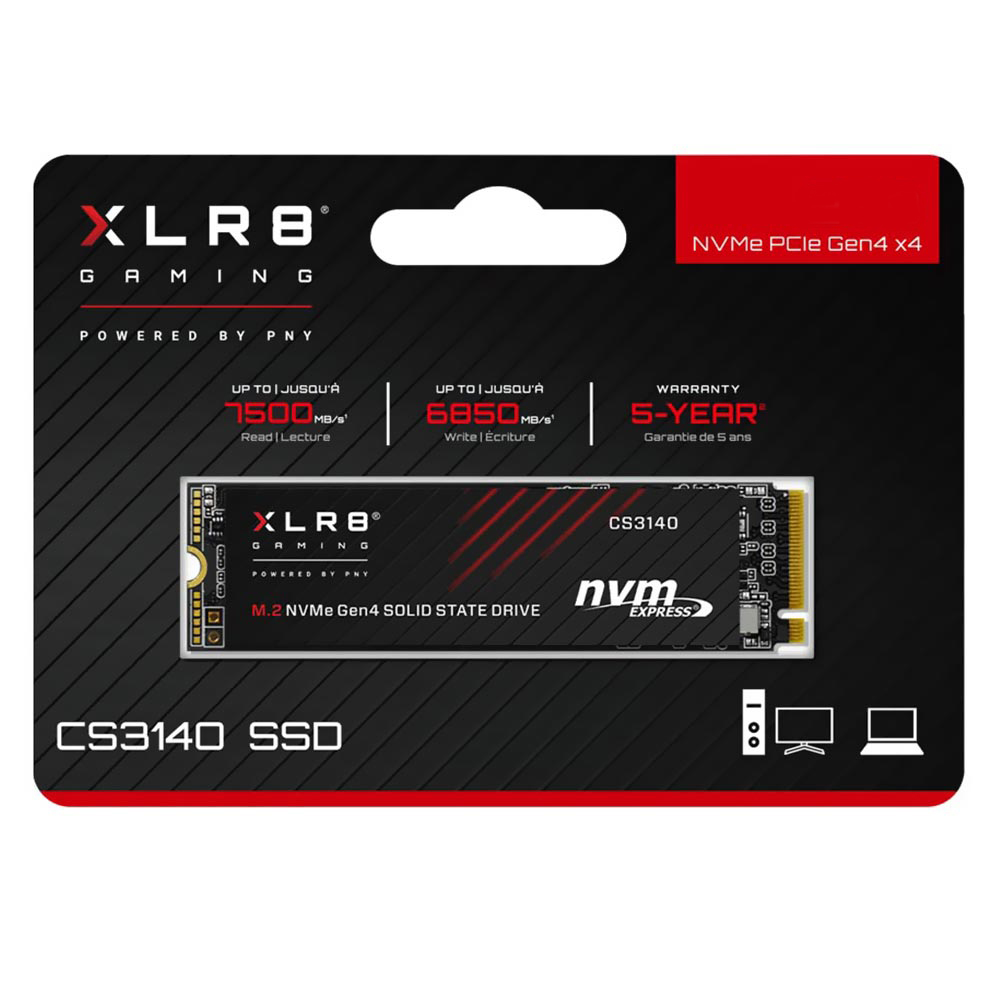 SSD PNY M.2 4TB CS3140 XLR8 Gaming NVMe - M280CS3140-4TB-CL