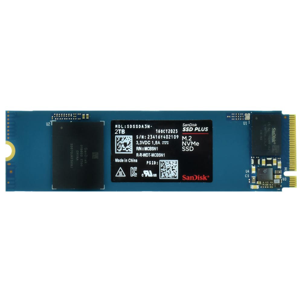 SSD SanDisk M.2 2TB Plus NVMe - SDSSDA3N-2T00-G26