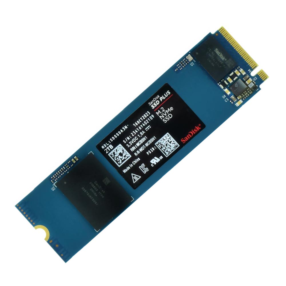 SSD SanDisk M.2 2TB Plus NVMe - SDSSDA3N-2T00-G26