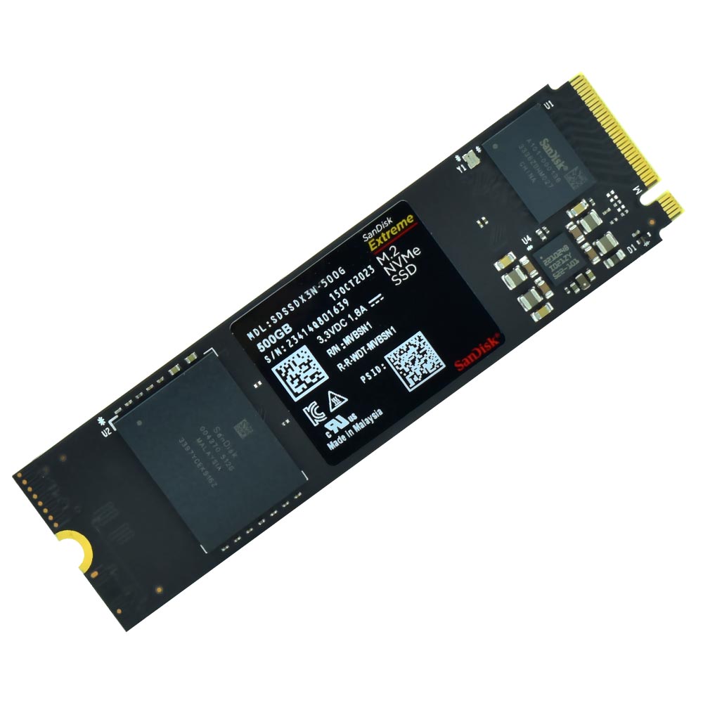 SSD SanDisk M.2 500GB Extreme NVMe - SDSSDX3N-500G-G26