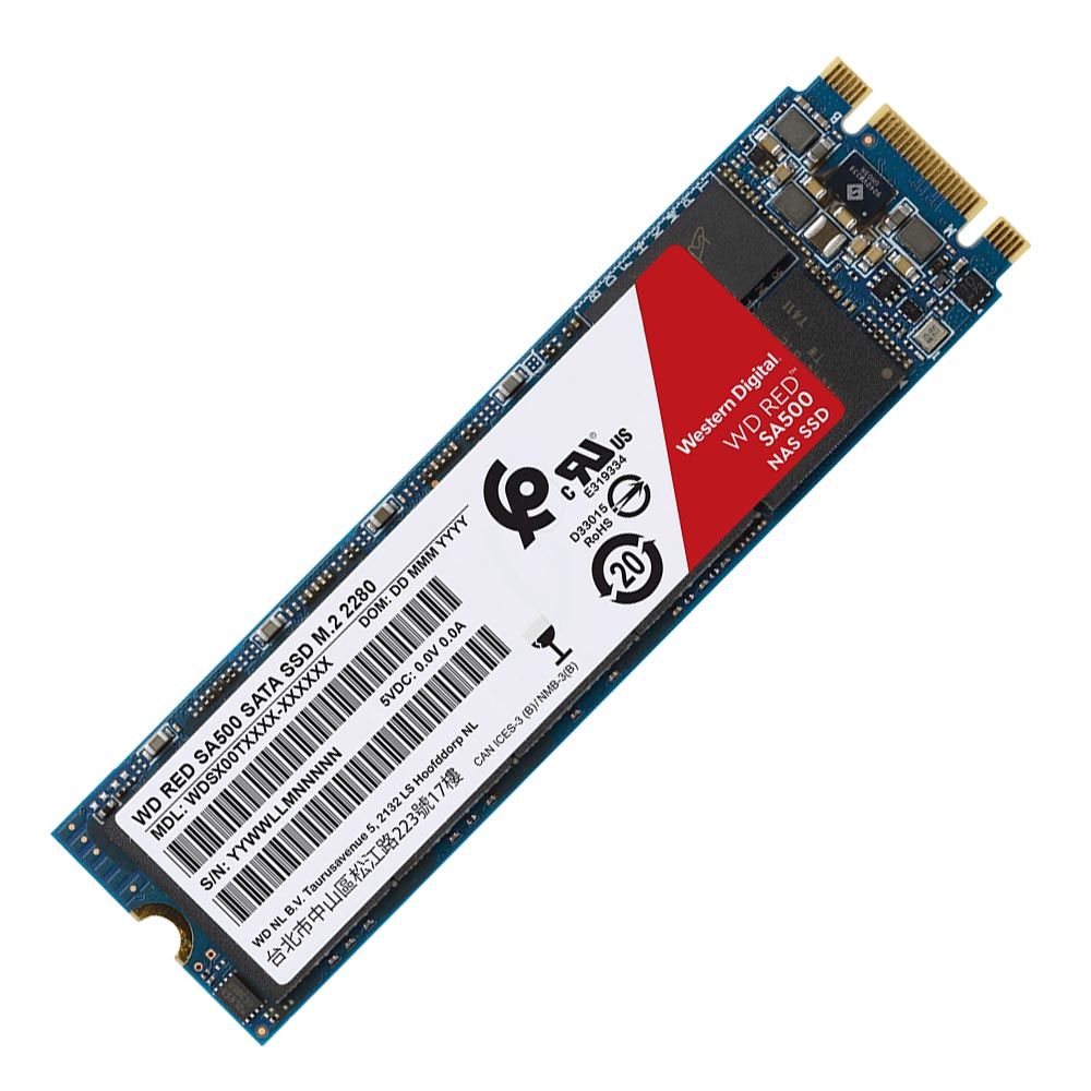 SSD Western Digital M.2 1TB SA500 Red SATA 3 - WDS100T1R0B