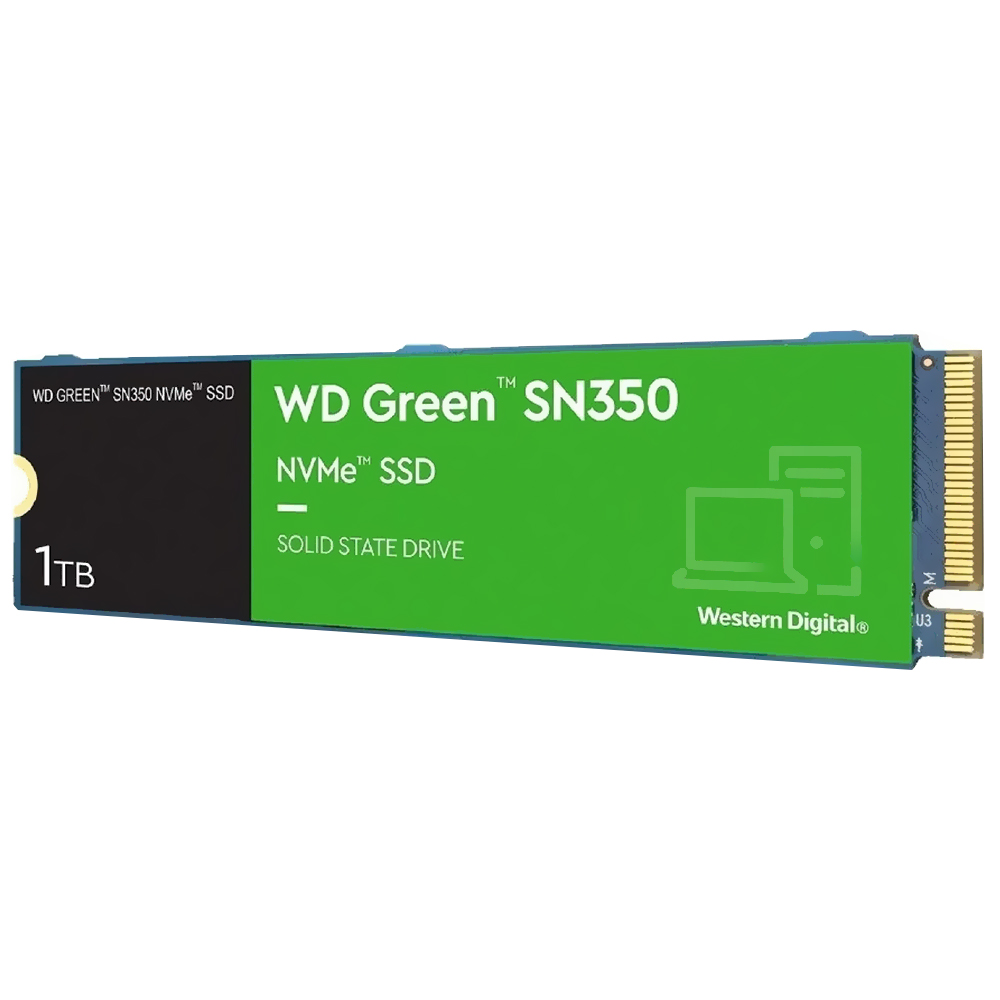 SSD Western Digital M.2 1TB SN350 Green NVMe - WDS100T2G0C