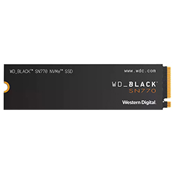 SSD Western Digital M.2 1TB SN770 Black NVMe - WDS100T3X0E-00B3N0