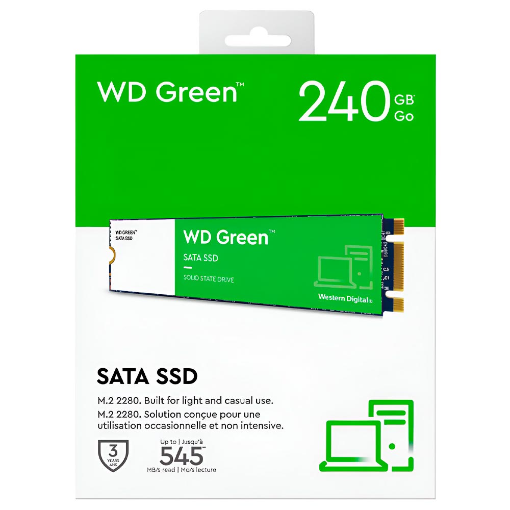 SSD Western Digital M.2 240GB Green SATA 3 - WDS240G3G0B