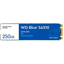 SSD Western Digital M.2 250GB SA510 Blue SATA 3 - WDS250G3B0B