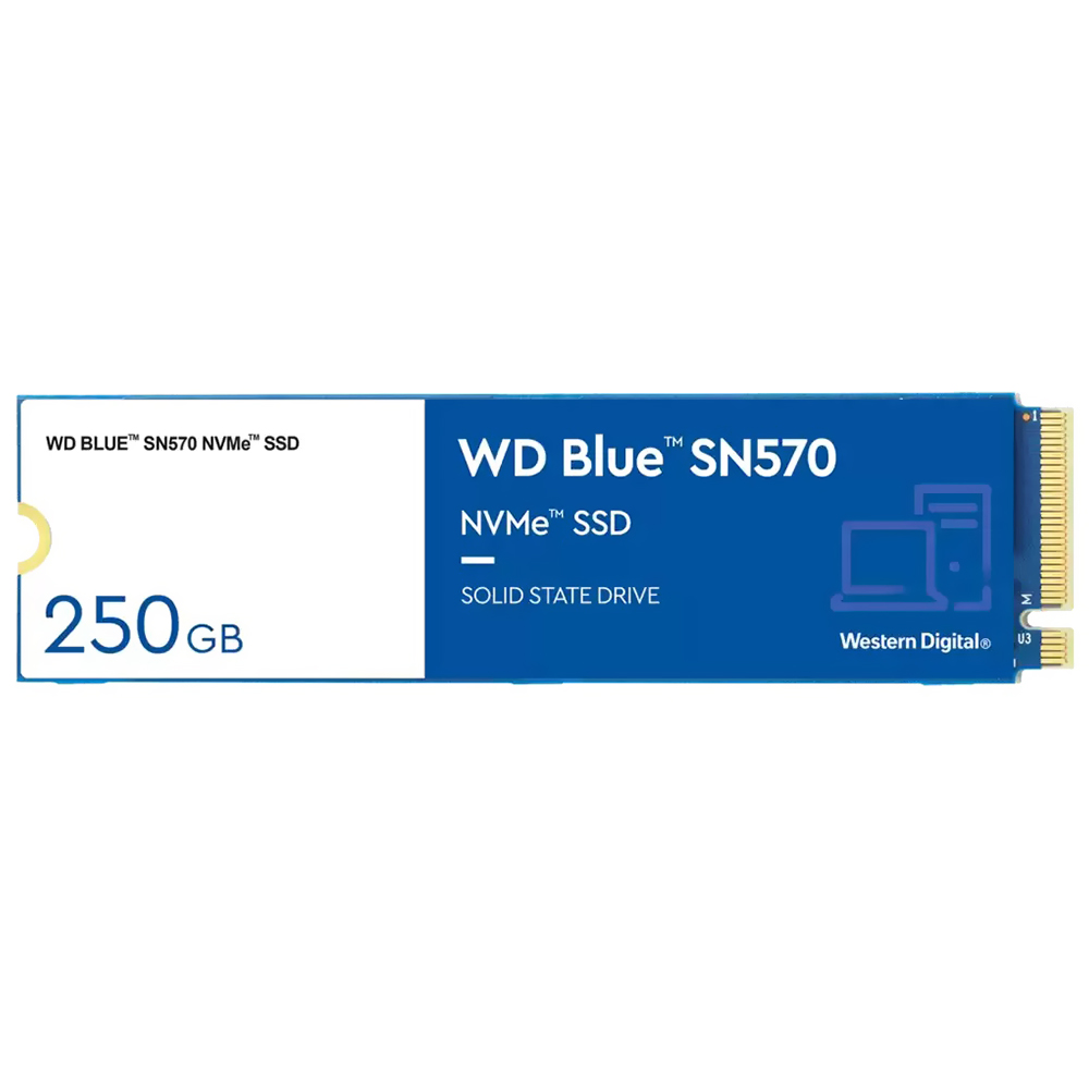 SSD Western Digital M.2 250GB SN570 Blue NVMe - WDS250G3B0C