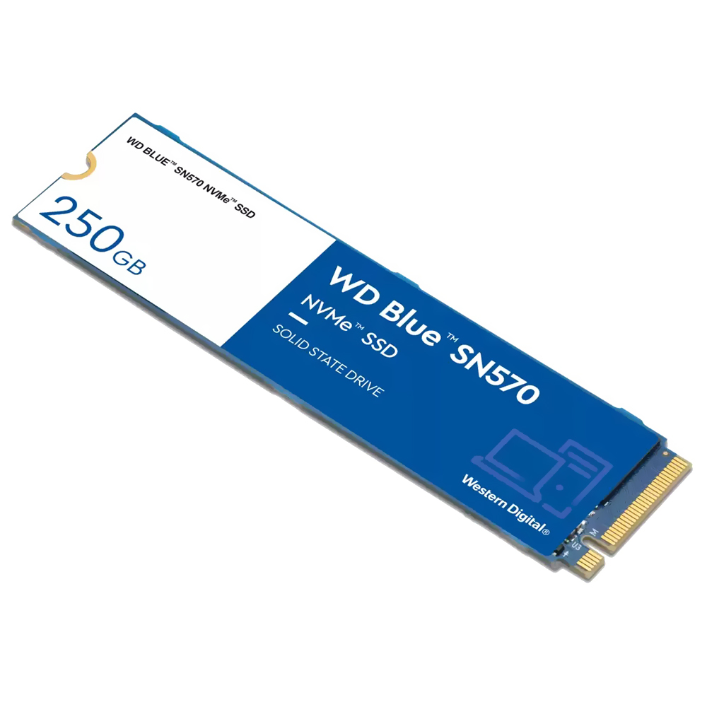 SSD Western Digital M.2 250GB SN570 Blue NVMe - WDS250G3B0C