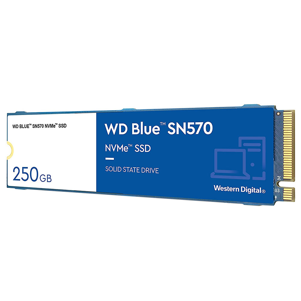 SSD Western Digital M.2 250GB SN750 Blue NVMe - WDS250G3B0C