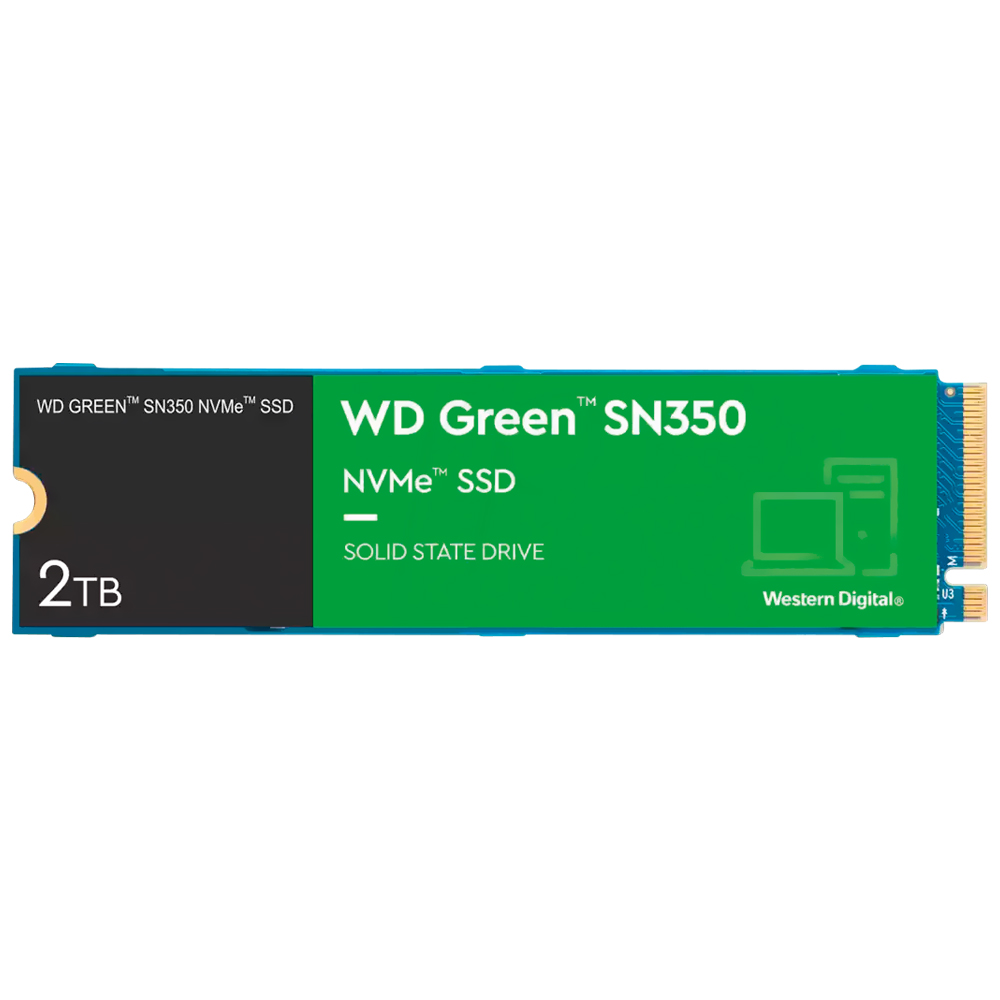 SSD Western Digital M.2 2TB SN350 Green NVMe - WDS200T3G0C