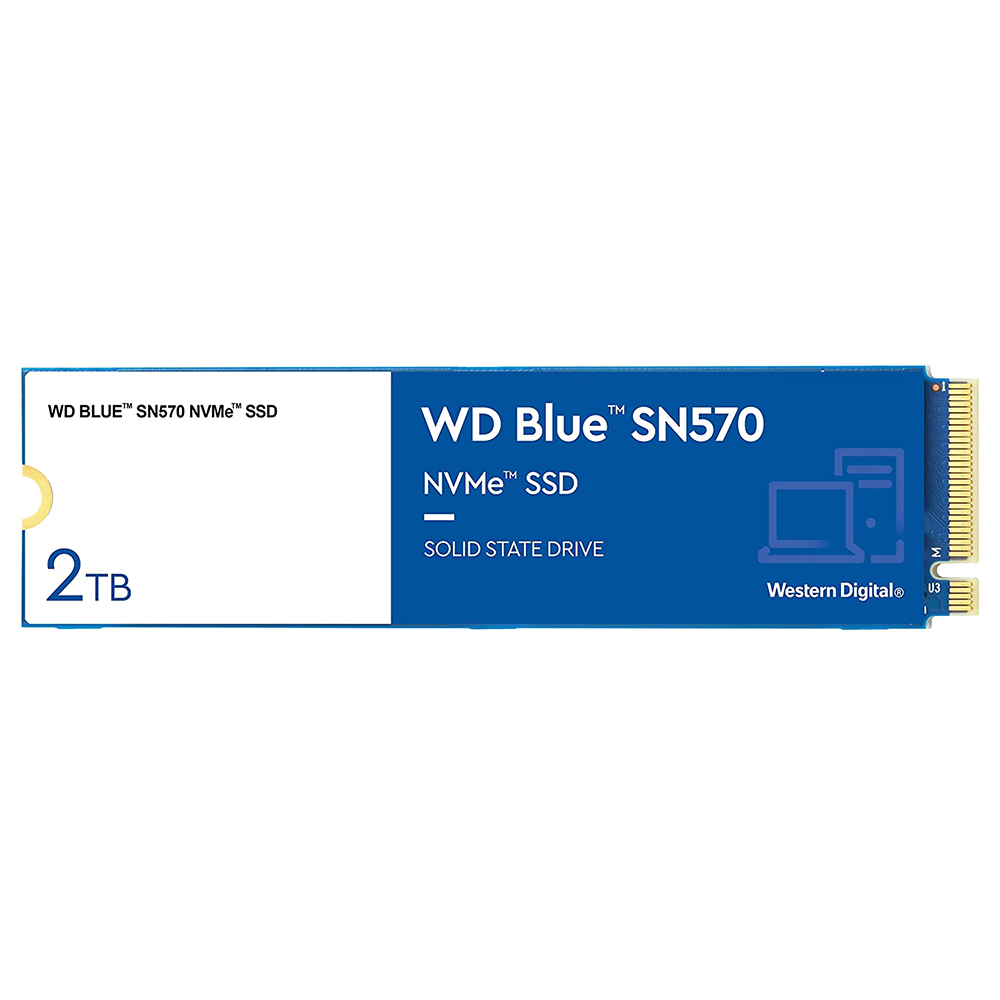 SSD Western Digital M.2 2TB SN570 Blue NVMe - WDS200T3B0C