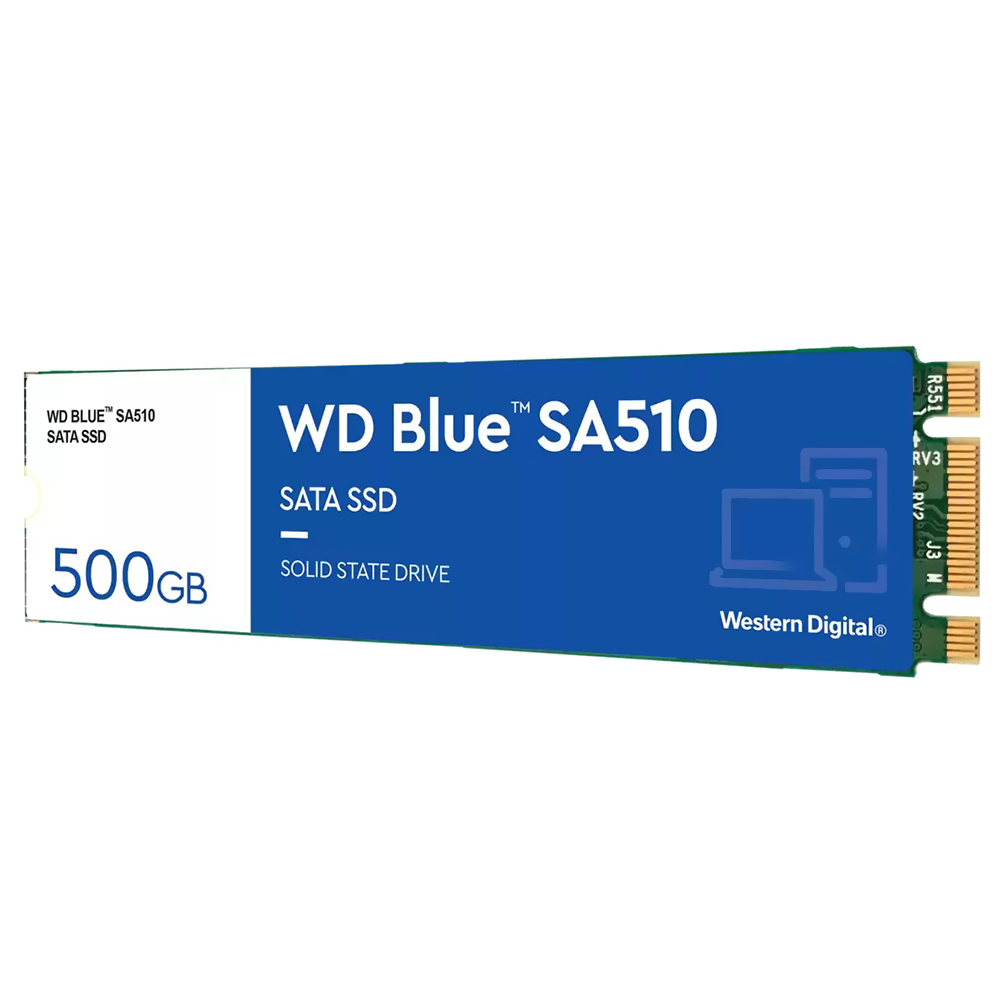 SSD Western Digital M.2 500GB SA510 Blue SATA 3 - WDS500G3B0B