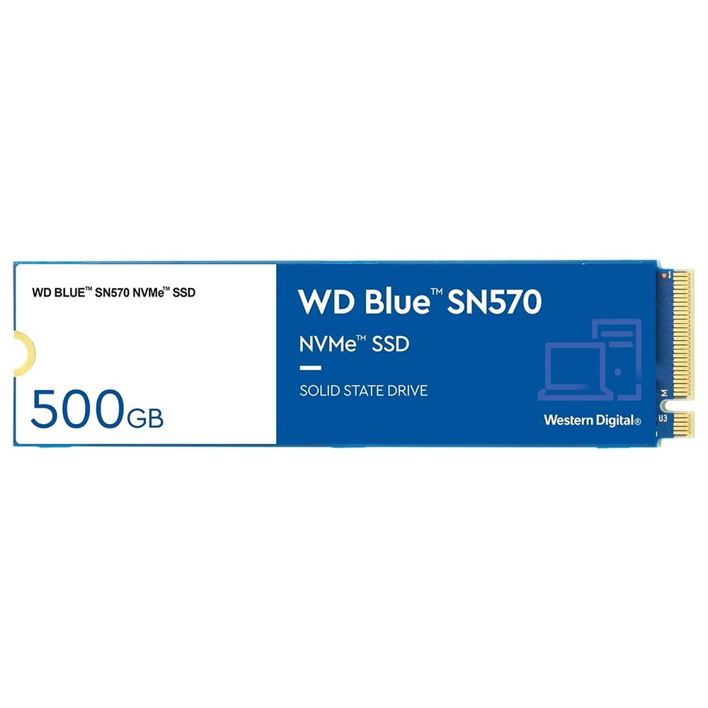 SSD Western Digital M.2 500GB SN570 Blue NVMe - WDS500G3B0C