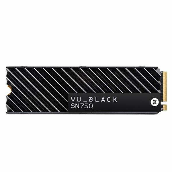 SSD Western Digital M.2 500GB SN750 Black NVMe - WDS500G3XHC-00SJG0 (Com Dissipador)
