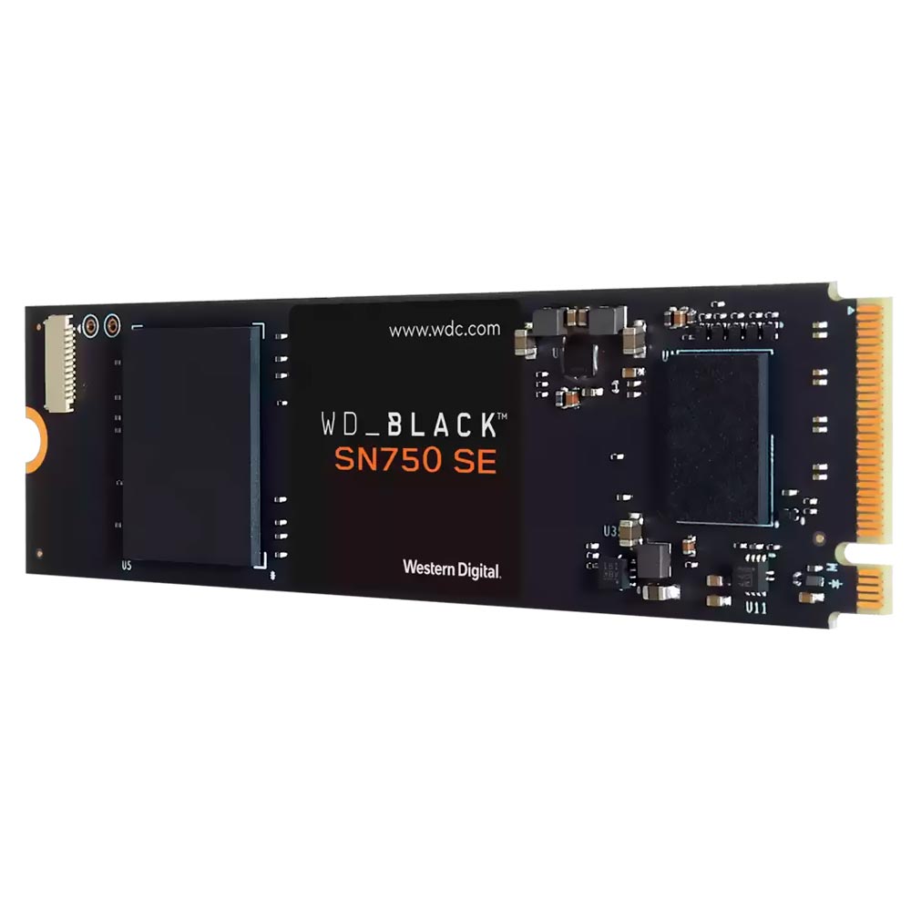 SSD Western Digital M.2 500GB SN750 Black SE NVMe - WDS500G1B0E-00B3V0