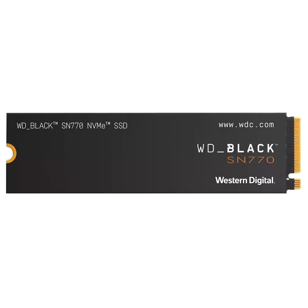 SSD Western Digital M.2 500GB SN770 Black NVMe - WDS500G3X0E-00B3N0