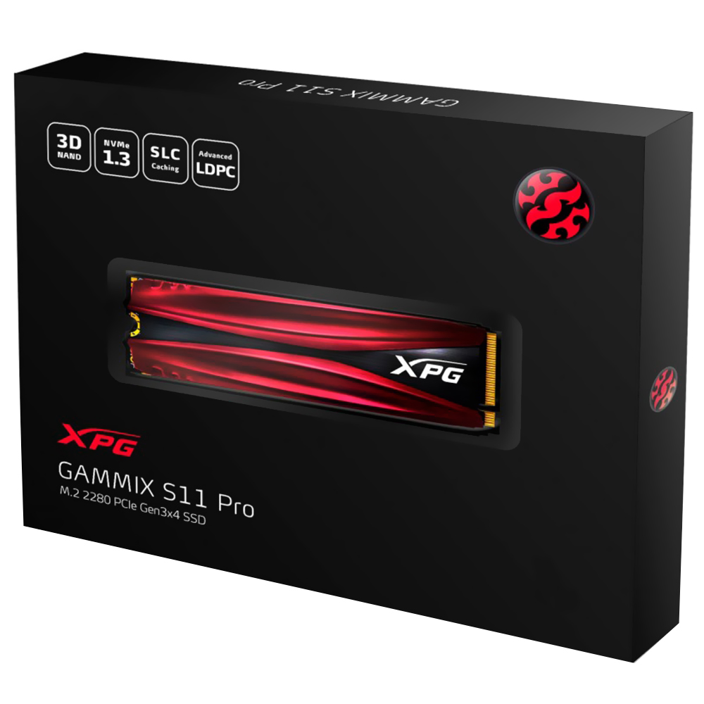 SSD ADATA M.2 1TB XPG Gammix S11 Pro NVMe - AGAMMIXS11P-1TT-C