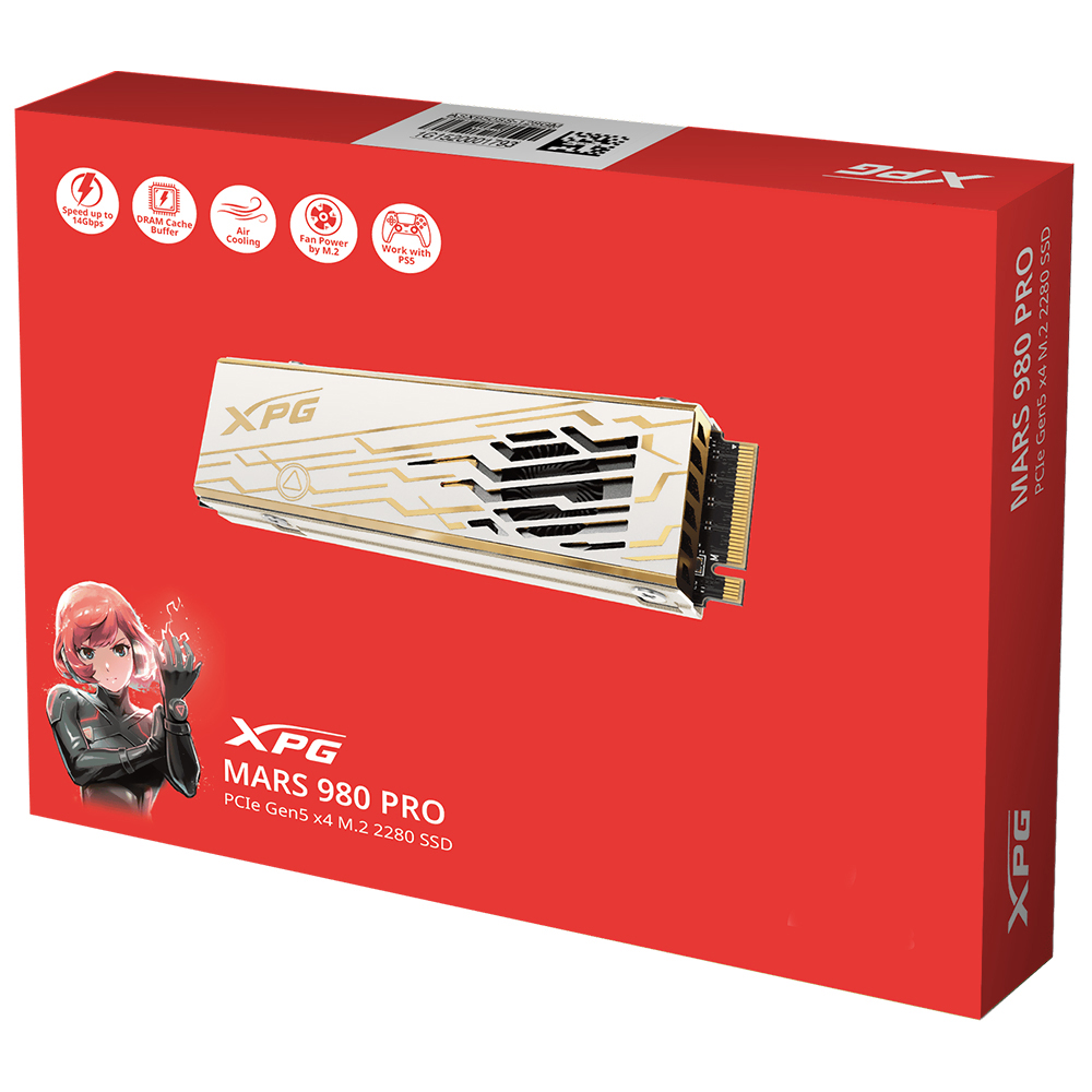 SSD ADATA M.2 4TB XPG Mars 980 Pro NVMe - SMAR-980P-4TCI