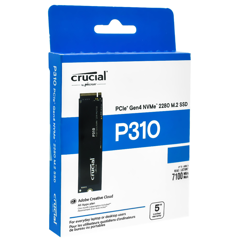 SSD Crucial M.2 2TB P310 NVMe - CT2000P310SSD8