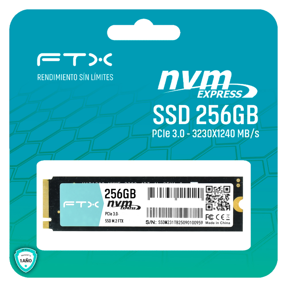 SSD FTX M.2 256GB NVMe - FTX-256G