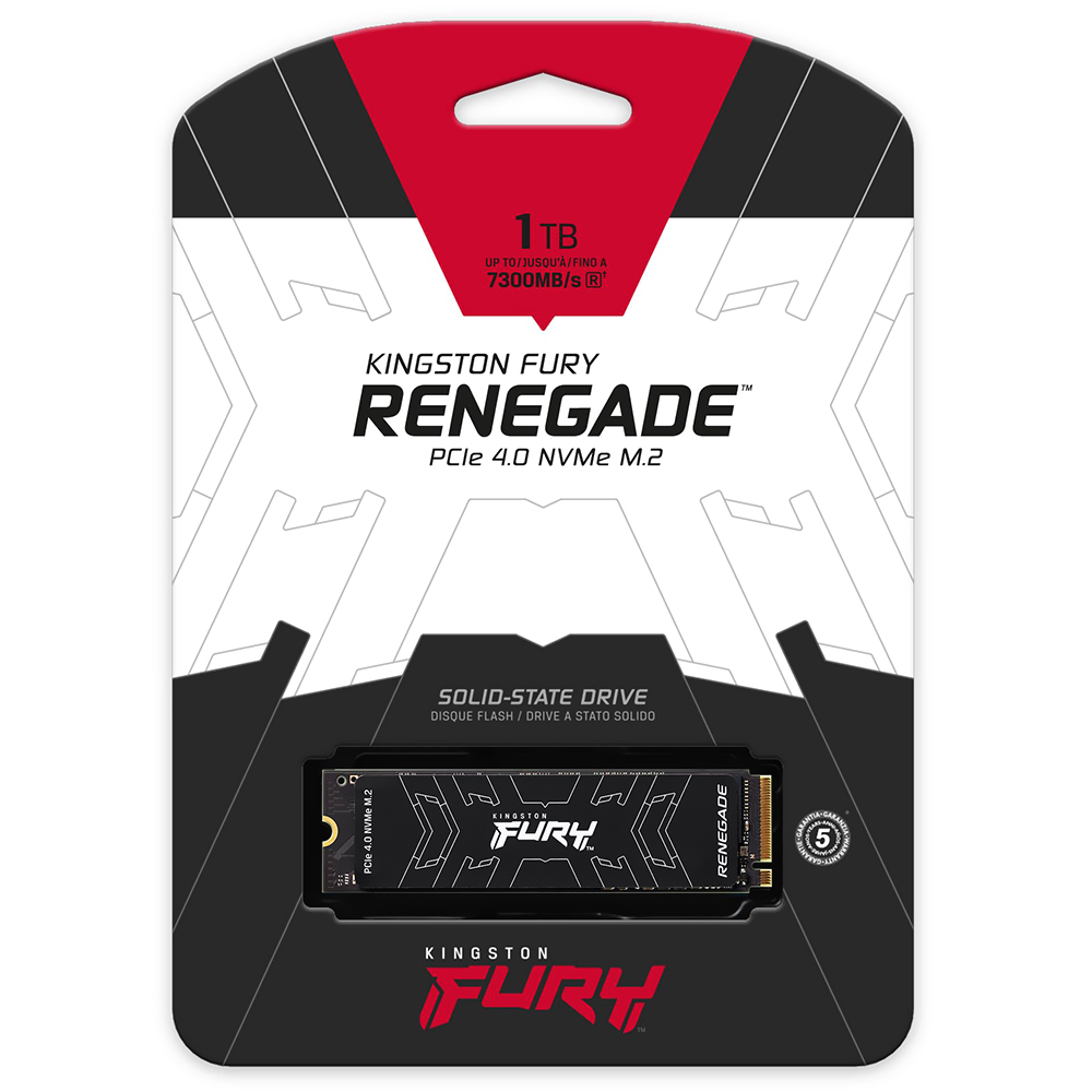 SSD Kingston M.2 1TB Fury Renegade NVMe - SFYRS/1000G