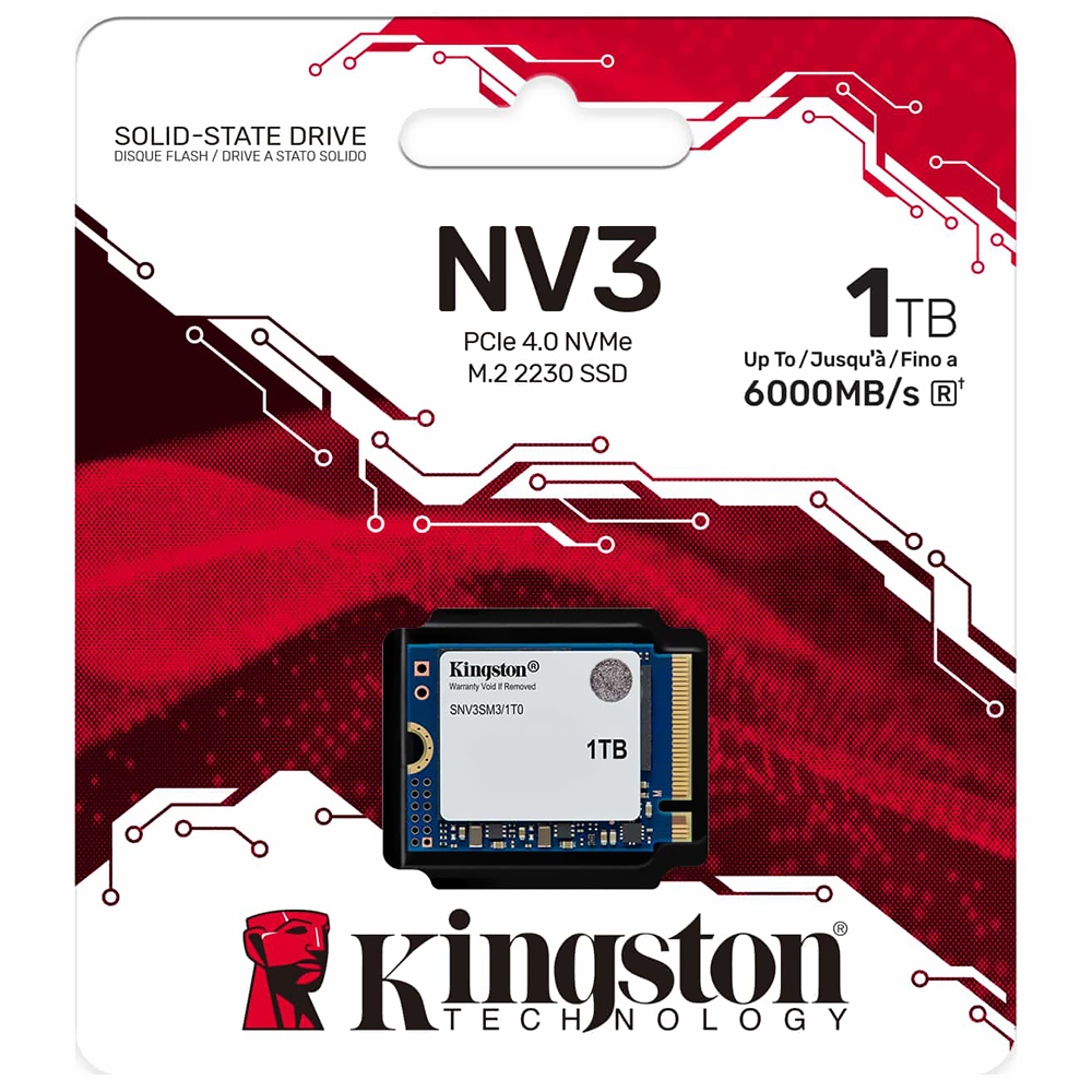 SSD Kingston M.2 1TB NV3 NVMe - SNV3SM3/1T0