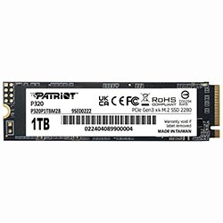 SSD Patriot M.2 1TB P320 NVMe - P320P1TBM28