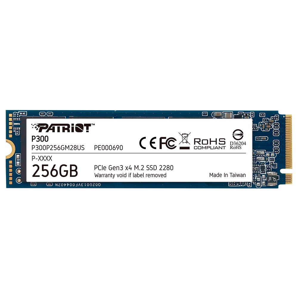 SSD Patriot M.2 256GB P300 NVMe - P300P256GM28