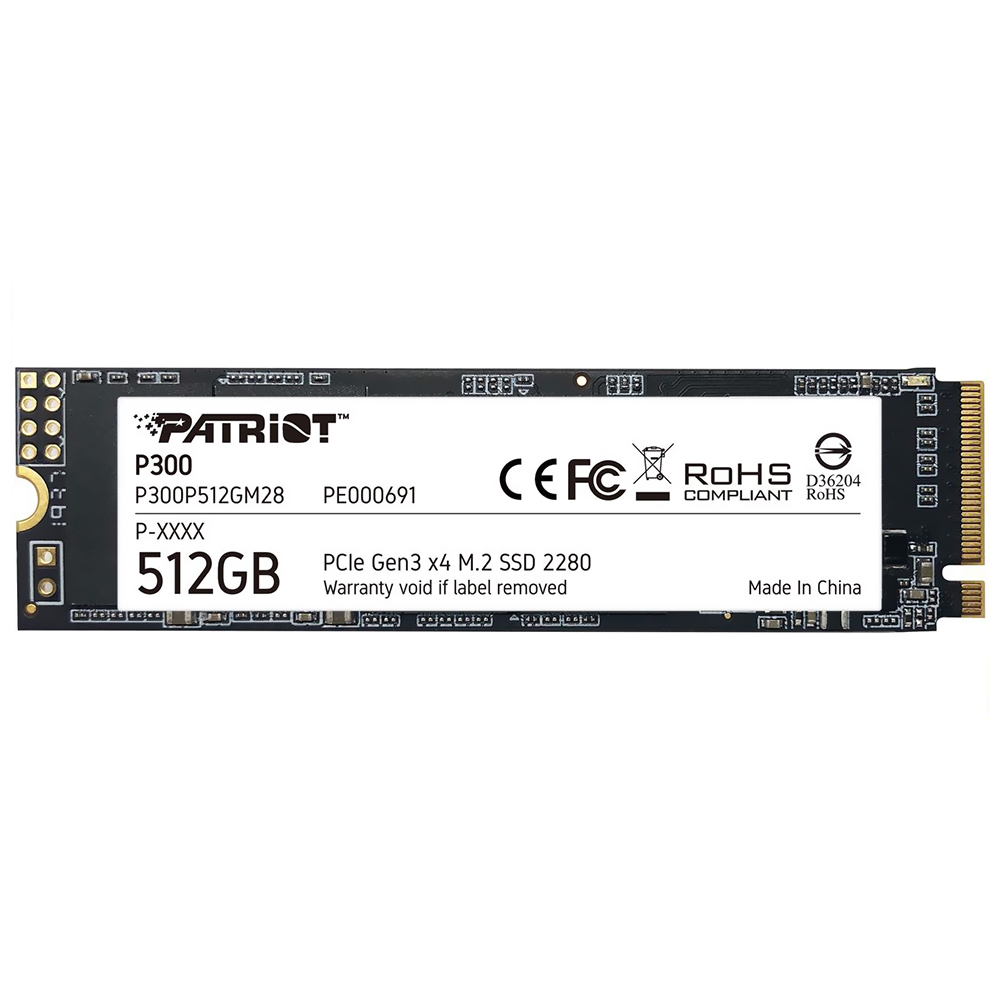 SSD Patriot M.2 512GB P300 NVMe - P300P512GM28