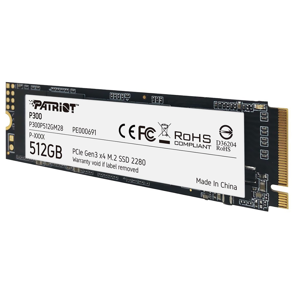 SSD Patriot M.2 512GB P300 NVMe - P300P512GM28