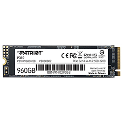 SSD Patriot M.2 960GB P310 NVMe - P310P960GM28