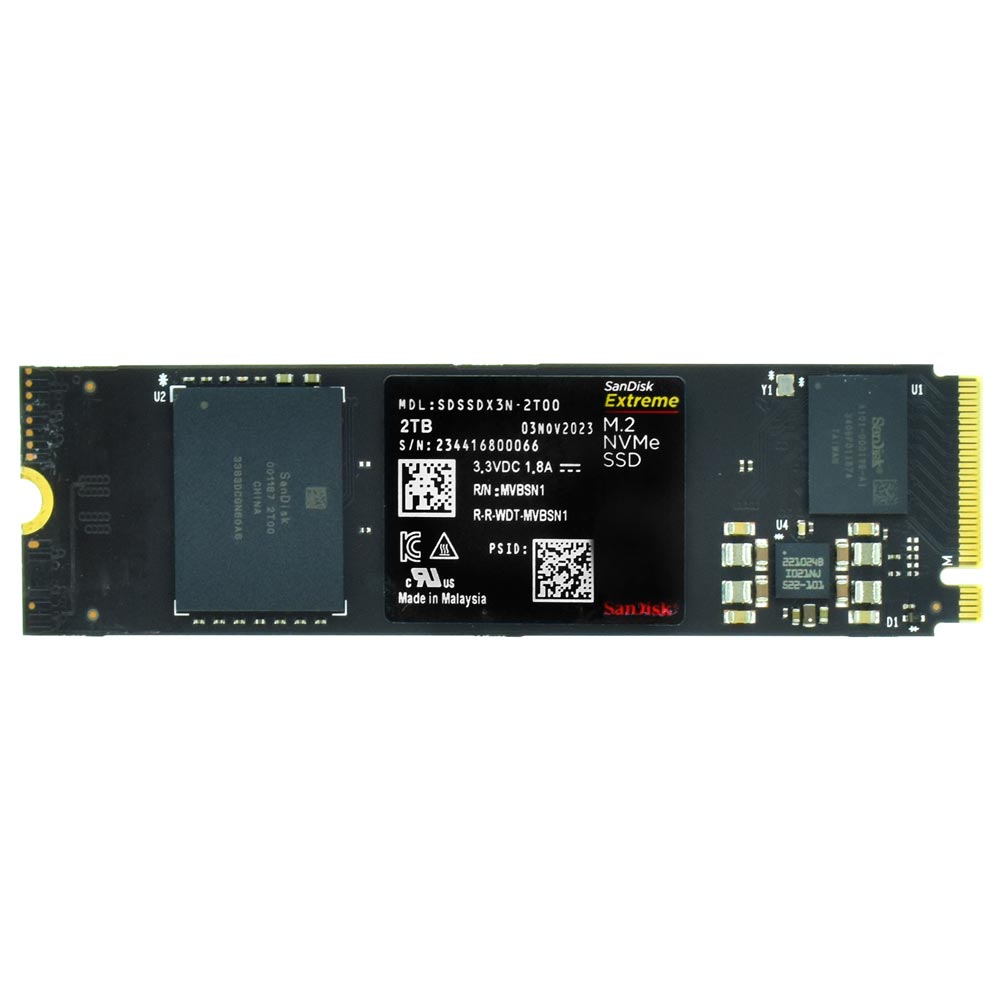 SSD SanDisk M.2 2TB Extreme NVMe - SDSSDX3N-2T00-G26