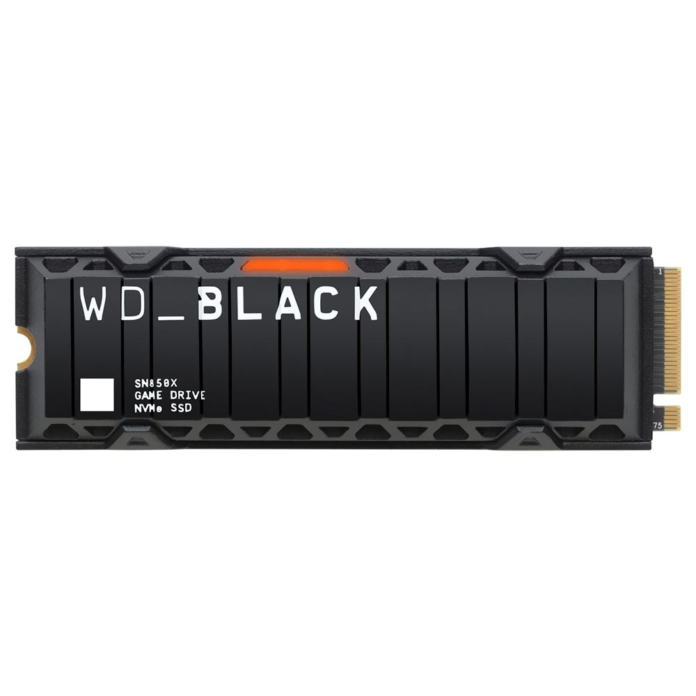 SSD Western Digital M.2 1TB SN850X  Black NVMe - WDS100T2XHE-00BCA0 (Com Dissipador)