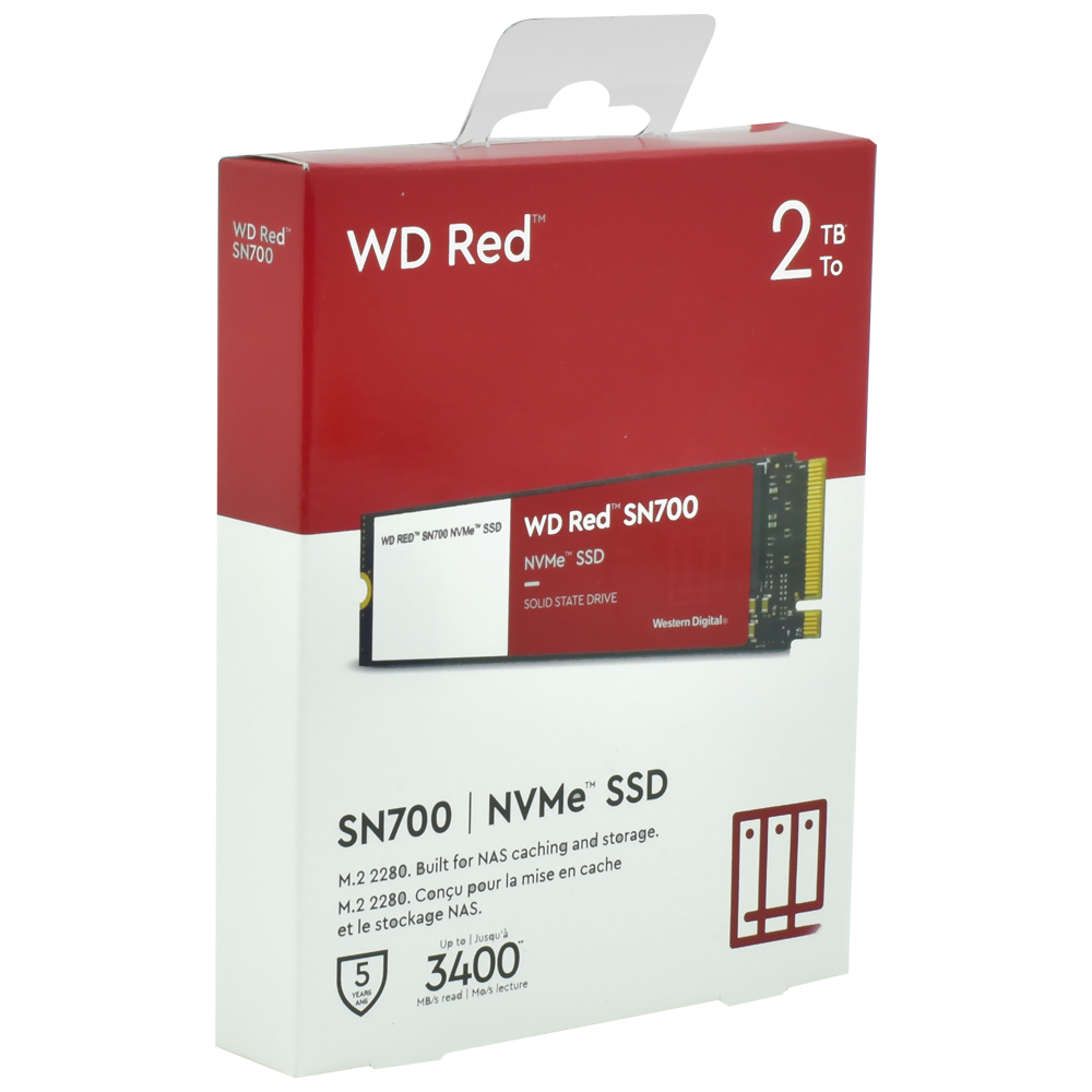 SSD Western Digital M.2 2TB Red SN700 NVMe - WDS200T1R0C