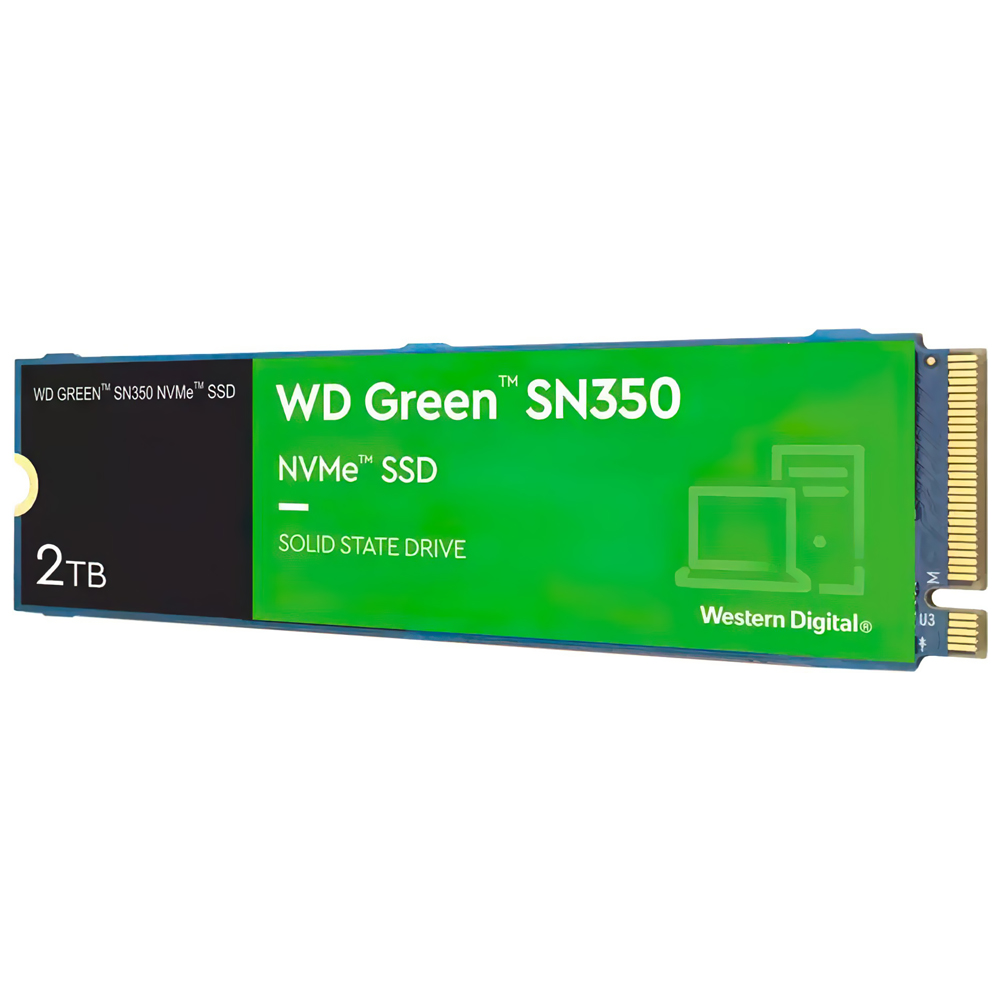 SSD Western Digital M.2 2TB SN350 Green NVMe - WDS200T3G0C