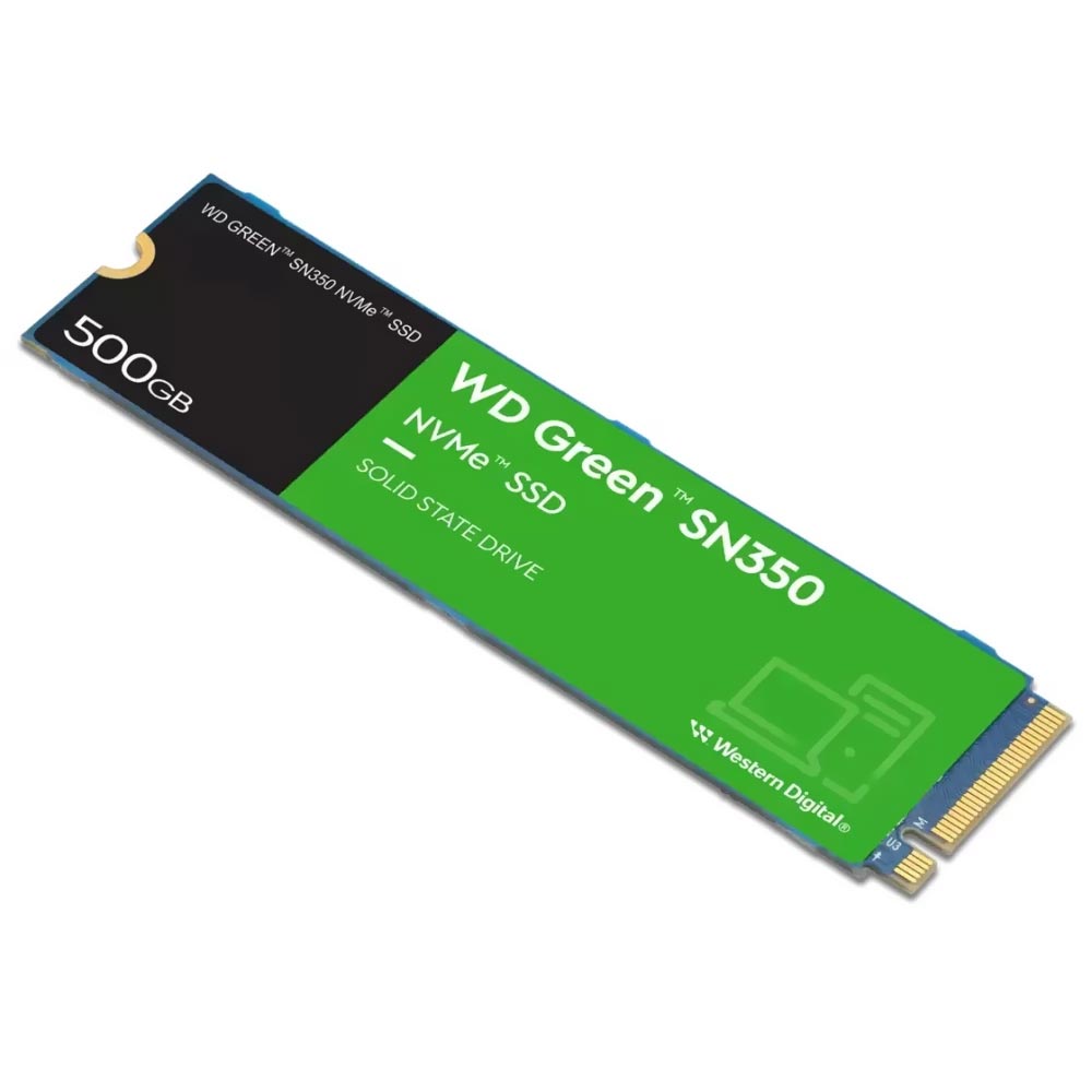 SSD Western Digital M.2 500GB SN350 Green NVMe - WDS500G2G0C