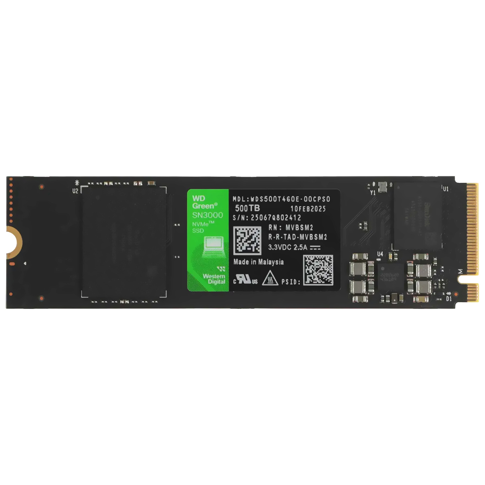 SSD Western Digital M.2 500GB Western Green NVMe - WDS500G4G0E